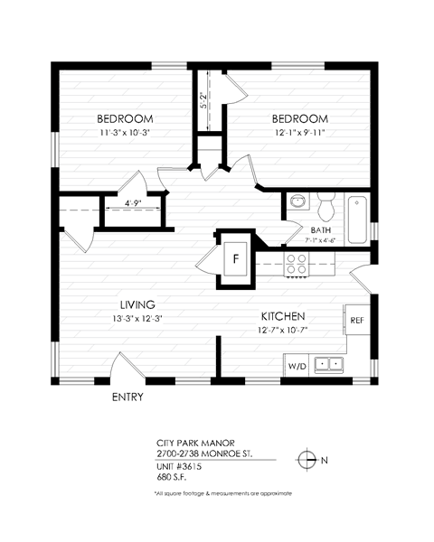 2 Bedroom Floorplan